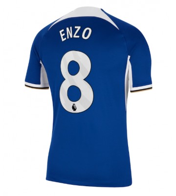 Chelsea Enzo Fernandez #8 Hjemmebanetrøje 2023-24 Kort ærmer